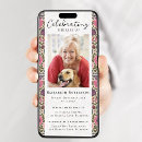 Search for vintage funeral invitations Floral