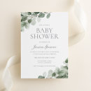 Search for watercolor greenery baby shower invitations Modern
