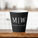 Search for modern black mugs Black and white