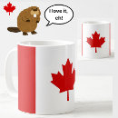 Search for red maple leaf mugs Red and white