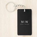 Search for initial charm key rings Monogram monogrammed