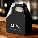 Search for favour boxes weddings Black and white