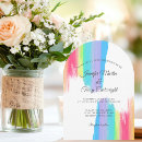 Search for rainbow wedding invitations Colorful
