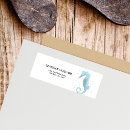 Search for sea creatures return address labels Cute