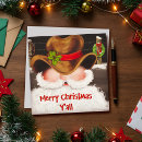 Search for cowboy hat christmas cards Santa