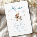 Search for neutral teddy bear baby shower invitations Heart