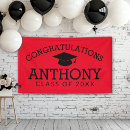 Search for red and black graduation banners Graduate