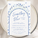 Search for something blue bridal shower invitations Floral