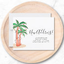 Search for palm tree moving announcement cards Tropical