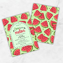 Search for summer 1st birthday invitations One in a melon