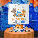 Search for wild one birthday backdrops Woodland