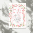 Search for floral bridal shower invitations Pink