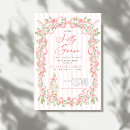 Search for pink rose baby shower invitations Floral