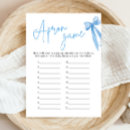 Search for blue bridal shower games Elegant