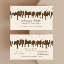 Search for chocolate drip business cards Sweet