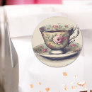 Search for vintage coffee cup stickers For her