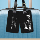 Search for just married luggage tags Modern