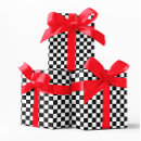 Search for black and white checked wrapping paper For kids