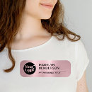 Search for metal with logo name tags Employee