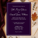 Search for plum and silver wedding invitations Classic