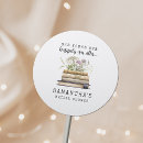 Search for classic books stickers Watercolor