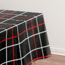 Search for red and black plaid tablecloths Check
