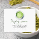 Search for green tea invitations Watercolor