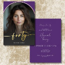 Search for classy 40th birthday invitations Classic