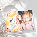 Search for watermelon 2nd birthday invitations Tutti frutti