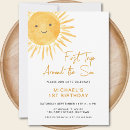 Search for boy 1st birthday invitations Whimsical