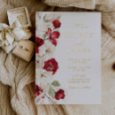 Search for red white and gold wedding invitations Golden