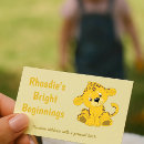 Search for kids daycare business cards Animal