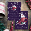 Search for hot chocolate christmas invitations Watercolor