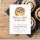 Search for cinnamon roll invitations Bun in the oven