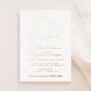 Search for rose gold and white birthday invitations Fifty