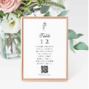Search for menu table cards Black and white