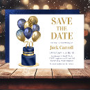 Search for 70th birthday save the dates Navy blue