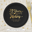 Search for 70th birthday plates Retro