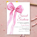 Search for pink bow birthday invitations Girl birthday party