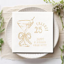 Search for 25th birthday napkins Typography