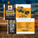 Search for heavy equipment business cards Construction