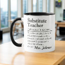 Search for substitute mugs Teacher appreciation