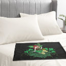 Search for shamrock pillowcases St patrick's day