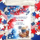 Search for july four invitations Stripes