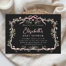 Search for pink and black baby shower invitations For her