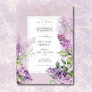 Search for purple and sage wedding invitations Watercolor