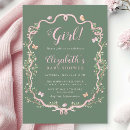 Search for pink and green baby shower invitations Mother to be