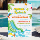 Search for waterslide birthday invitations Splish splash