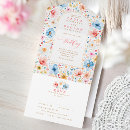 Search for elegant blue and orange wedding invitations Wildflowers