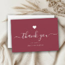 Search for red heart thank you cards Black and white